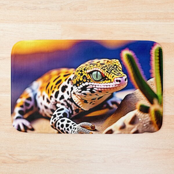 Item preview, Cute Leopard Gecko Sunset Desert Design designed and sold by Health And Fitness Posts e-Store.