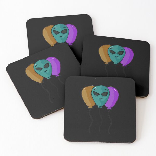 Item preview, Colorful alien balloons with smiles, various colors designed and sold by Joncasmiart.