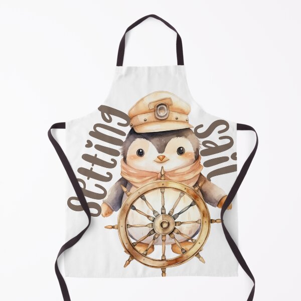 Item preview, Setting Sail Penguin designed and sold by Lori Winslow Designs.