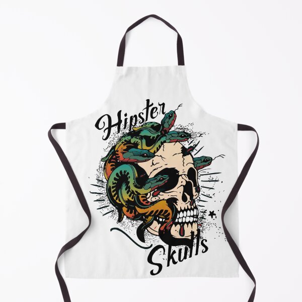 Item preview, skull hipster skulls crane snake multiple old school tattoo hydra designed and sold by Achille3777.