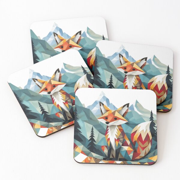 Item preview, Geometric fox designed and sold by TulipsArtDesigns .