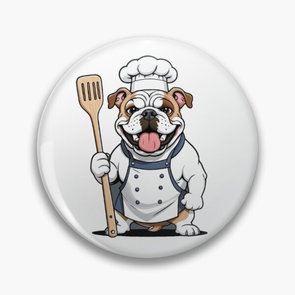 Item preview, Unique Funny Bulldog Dog Owner – Chef Cartoon Gift – Whimsical Pet-Themed Artwork – Pet and Owner Humor Cartoons designed and sold by KoraTalks.
