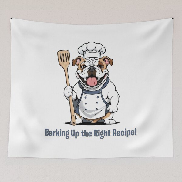 Item preview, Unique Funny Bulldog Dog Owner – Chef Cartoon Gift – Whimsical Pet-Themed Artwork – Pet and Owner Humor Cartoons designed and sold by KoraTalks.