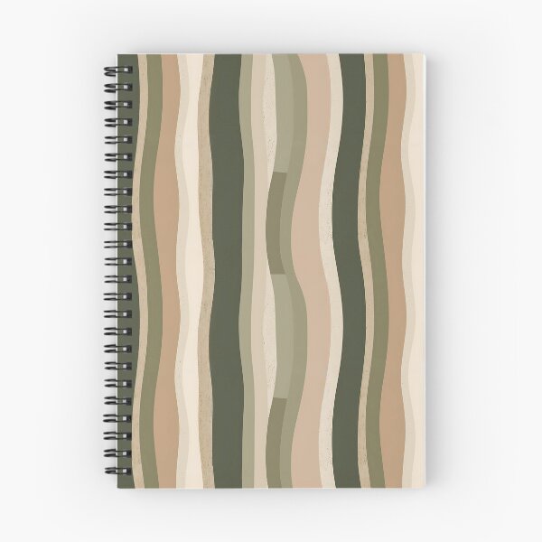 Item preview, Minimalist Earth Tone Wavy Stripe Pattern designed and sold by Lily-and-Lyle.