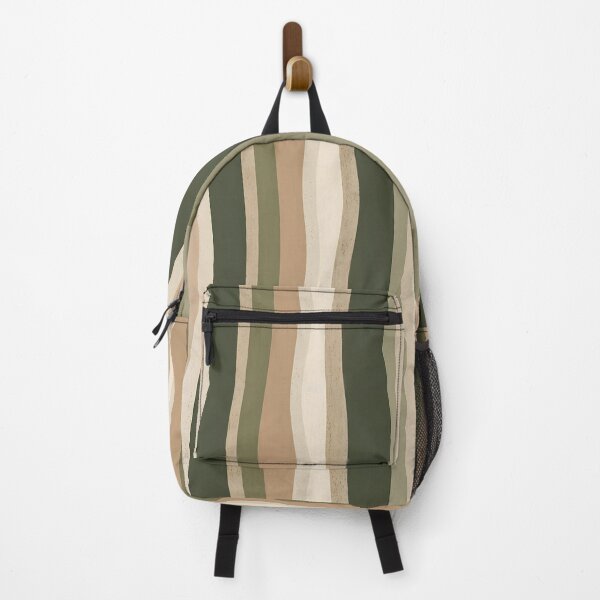 Item preview, Minimalist Earth Tone Wavy Stripe Pattern designed and sold by Lily-and-Lyle.