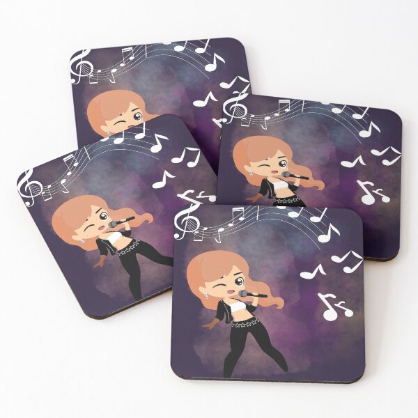 Item preview, Music notes falling - female singer redhead designed and sold by LiskoDesign.