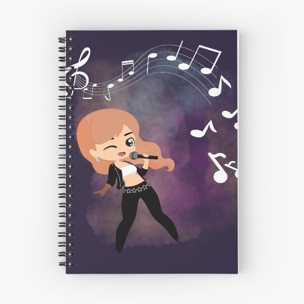 Item preview, Music notes falling - female singer redhead designed and sold by LiskoDesign.