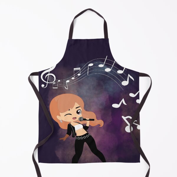 Item preview, Music notes falling - female singer redhead designed and sold by LiskoDesign.