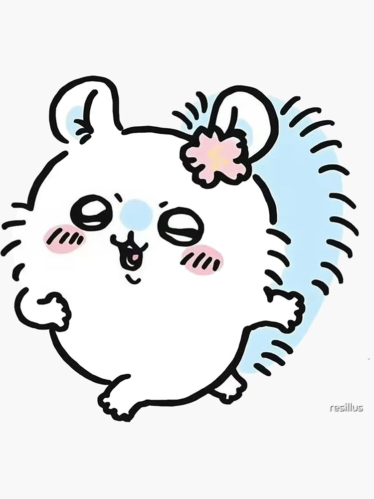 Chiikawa Momonga Flower Cute Bear Sticker ちいかわ Sticker