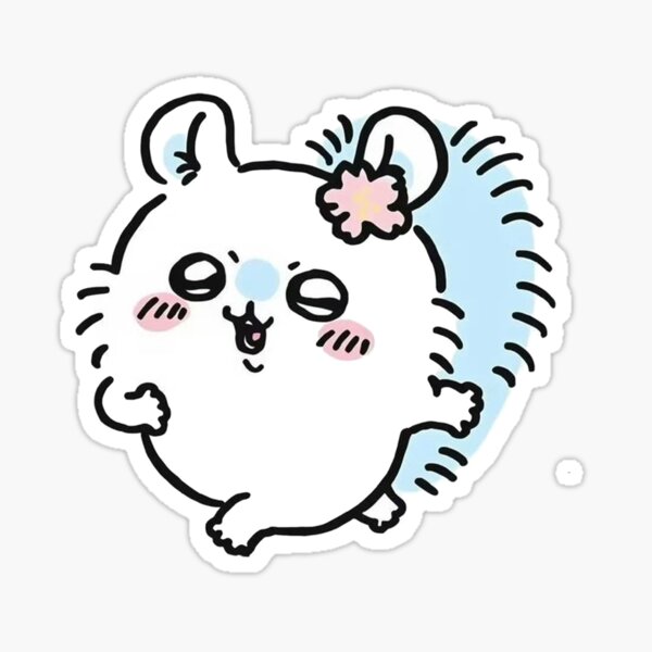 Item preview, Chiikawa Momonga Flower Cute Bear Sticker ちいかわ designed and sold by SocialAnxiety1.