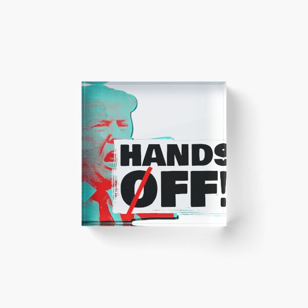 Item preview, Hands Off! Logo w/ Trump Image designed and sold by partygoth13.