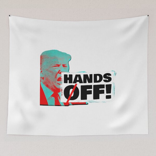 Item preview, Hands Off! Logo w/ Trump Image designed and sold by partygoth13.