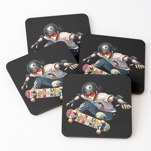 Item preview, Electrifying Skateboarder in Action designed and sold by DixieGirlStudio.