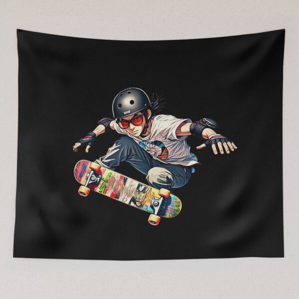 Item preview, Electrifying Skateboarder in Action designed and sold by DixieGirlStudio.