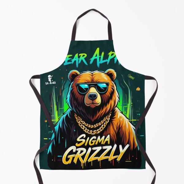 Item preview, Bear Alpha Neon Sigma Grizzly designed and sold by BrightNook.