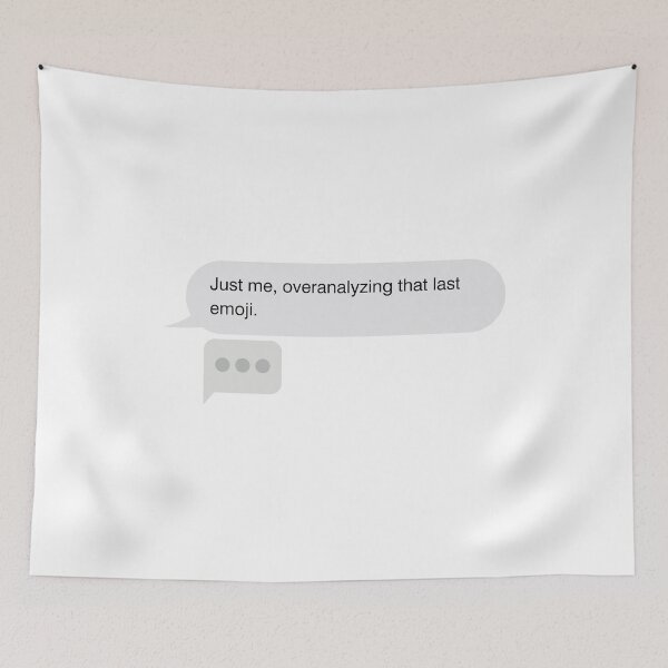 Item preview, iPhone text bubble message style - Overthinking, Anxiety and Funny designed and sold by mimiscreativity.