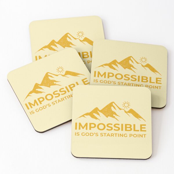 Item preview, Impossible is God’s Starting Point, faith-based, Inspirational, Mountain  designed and sold by InspireNIgnite.