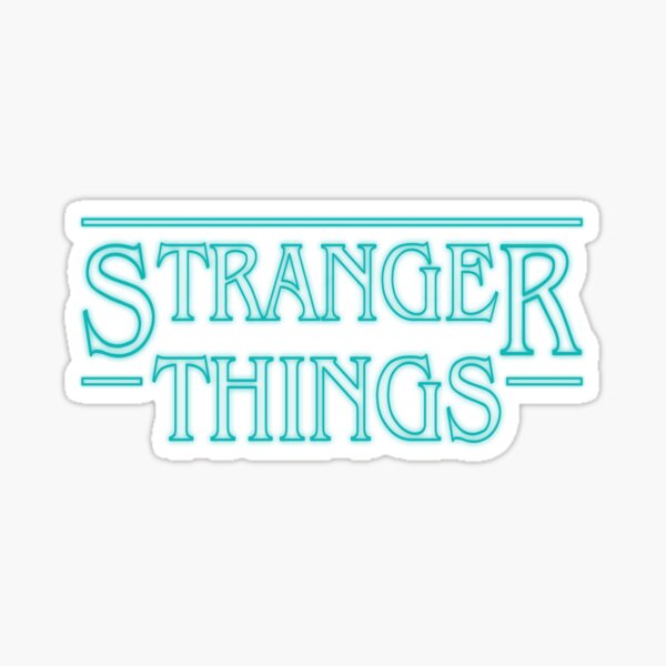 Item preview, stranger things blue logo designed and sold by Wawan35200.