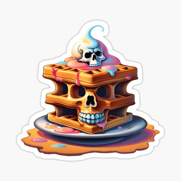 Item preview, Skullific Waffles designed and sold by Tragedyshop.