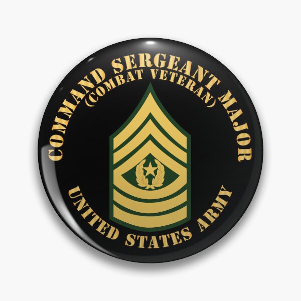 Item preview, Army - Command Sergeant Major - CSM - Combat Veteran - Flat X 300 designed and sold by Military Insignia Products.