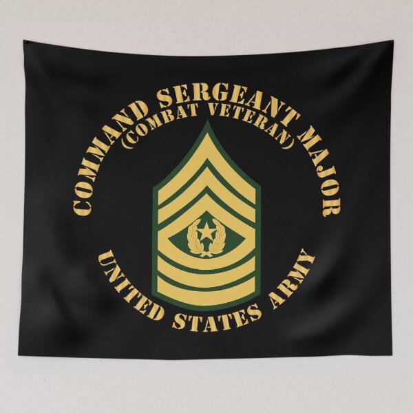 Item preview, Army - Command Sergeant Major - CSM - Combat Veteran - Flat X 300 designed and sold by Military Insignia Products.