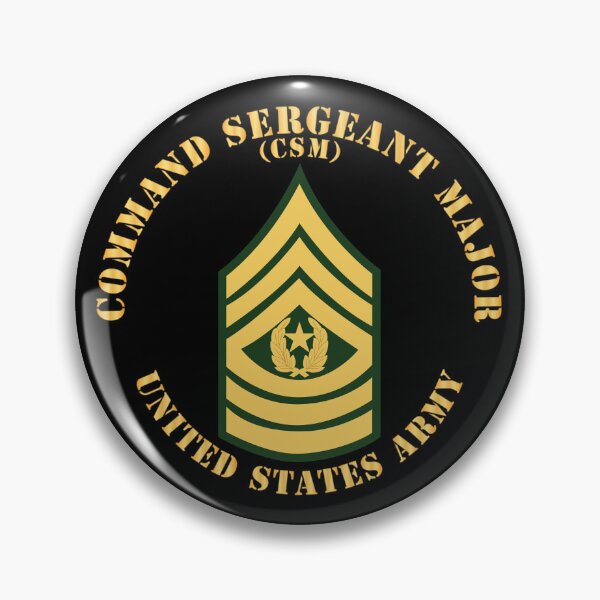 Artikelvorschau, Armee - Command Sergeant Major - CSM - Flach X 300 entworfen und verkauft von Military Insignia Products.