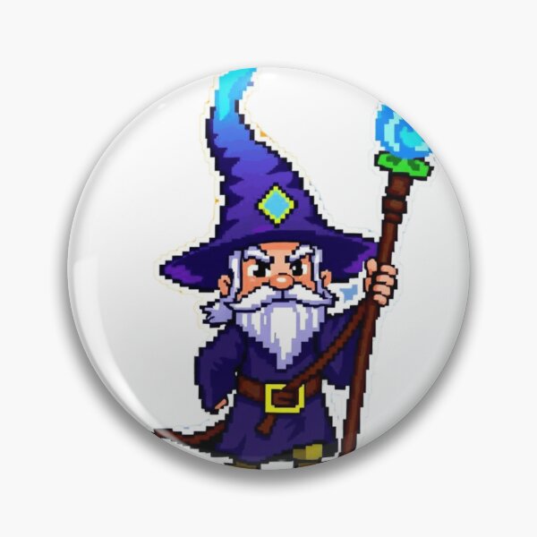 Item preview, Angry Pixel Mage – Retro 8-Bit Wizard Rage designed and sold by apoknight.