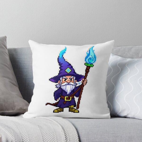 Item preview, Angry Pixel Mage – Retro 8-Bit Wizard Rage designed and sold by apoknight.