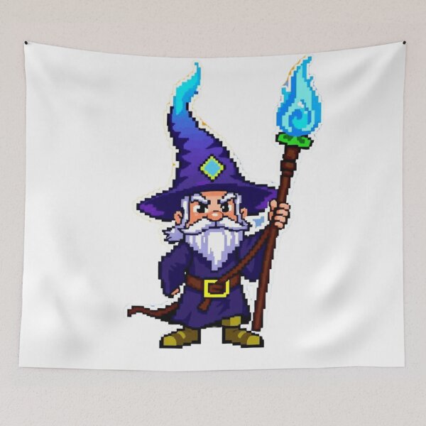 Item preview, Angry Pixel Mage – Retro 8-Bit Wizard Rage designed and sold by apoknight.