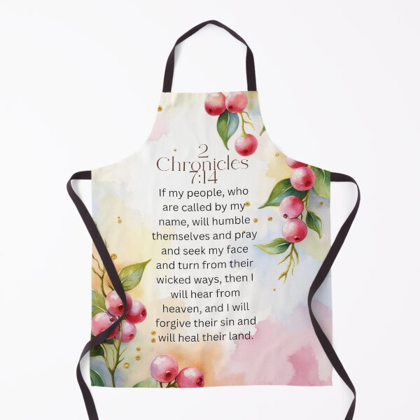 Item preview, Chronicles 7:14 Christian Bible Verse on Soothing Watercolor Background designed and sold by Our Bible Journey.