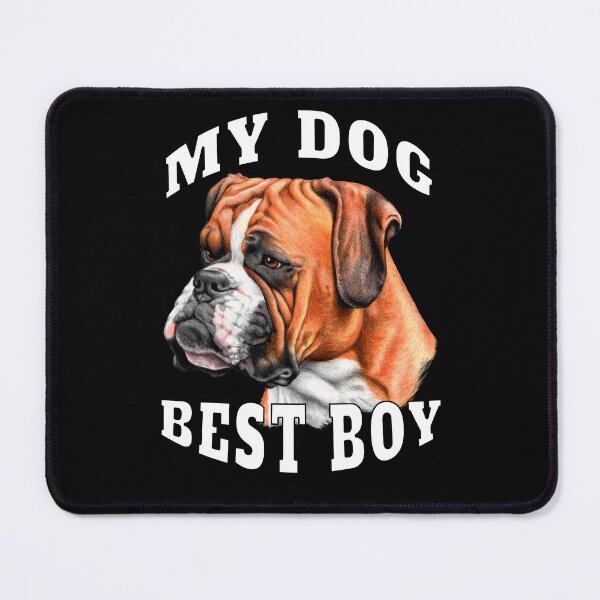 Item preview, Boxer Pet Dog Owner Design My Dog Best Boy Watercolor Art Design designed and sold by fantasticdesign.