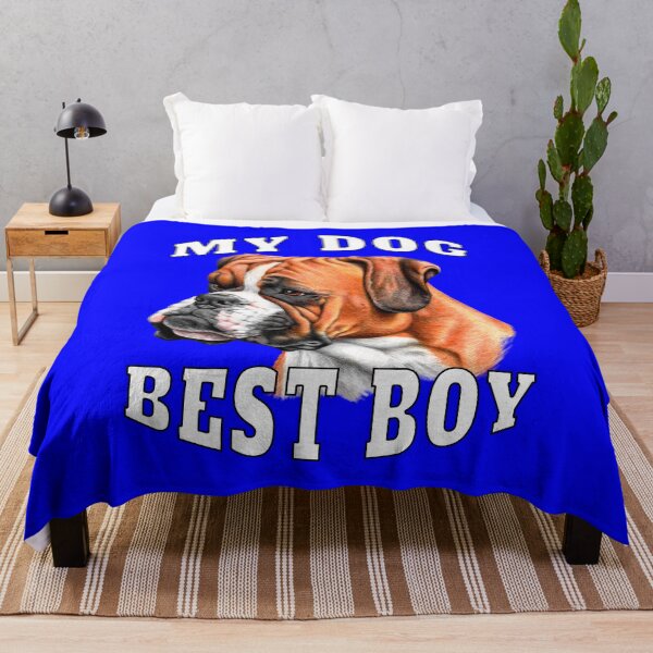 Item preview, Boxer Pet Dog Owner Design My Dog Best Boy Watercolor Art Design designed and sold by fantasticdesign.