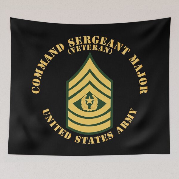 Item preview, Army - Command Sergeant Major - CSM - Veteran - Flat X 300 designed and sold by Military Insignia Products.