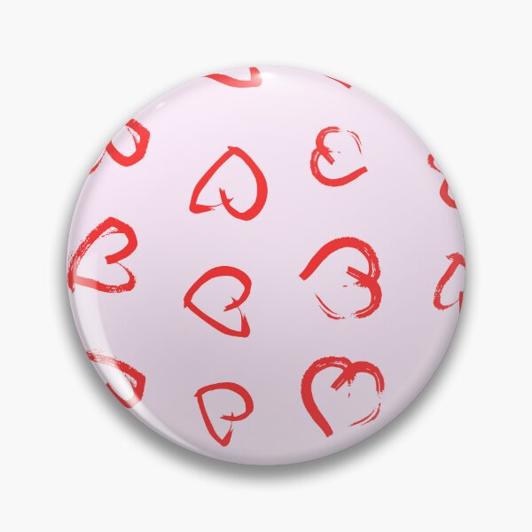 Item preview, Red Hearts on Baby Pink Background - Cute and Romantic Design designed and sold by TropicalTrails.