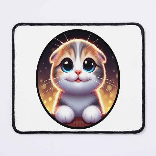 Item preview, The Smiling Kitten – Cute Circle Critters Series designed and sold by MiracleDesignsTR.