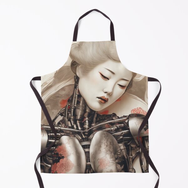 Item preview, Robot Love Retro 1970s Imitation Japanese Erotic Art | #235 designed and sold by NickWhittleArt.