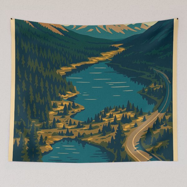 Item preview, Tioga Pass Vintage poster designed and sold by ~ Roodpart ~ Owen White.