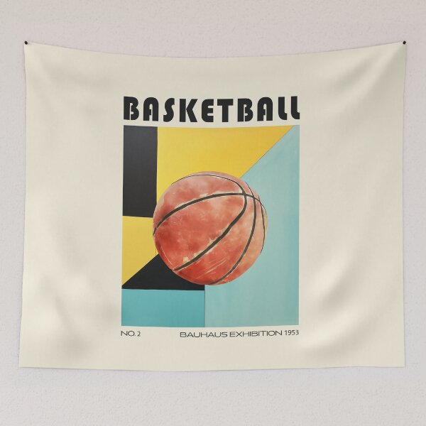 Item preview, Bauhaus Basketball Ball Retro Mid Century designed and sold by MidCenturyStore.