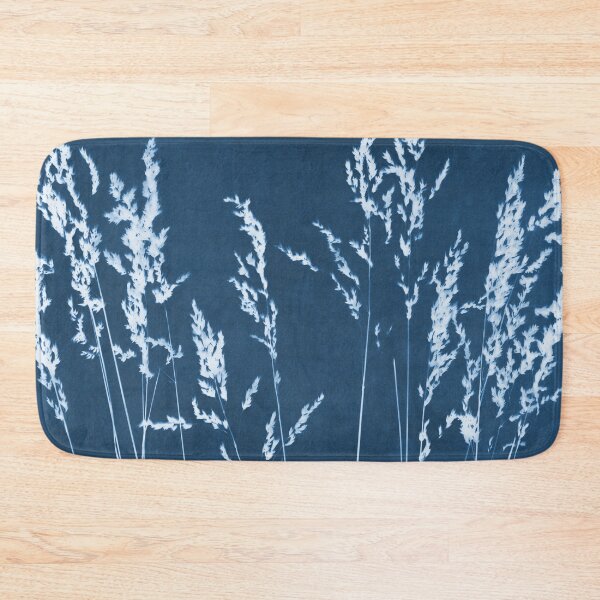 Item preview, Wild Grasses Cyanotype Blue and White Botanical designed and sold by Janine Aykens.