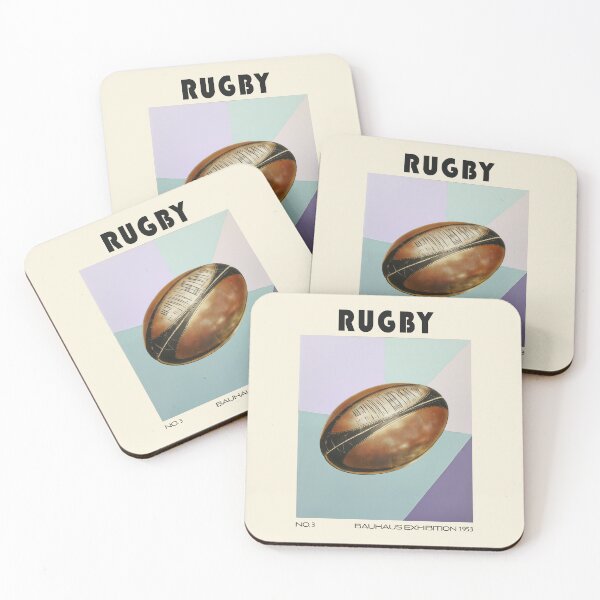 Artikelvorschau, Bauhaus Rugby Ball Abstrakte Sportkunst Mitte des Jahrhunderts entworfen und verkauft von MidCenturyStore.