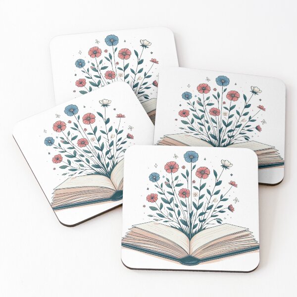 Item preview, Book of flowers, flowers growing from book designed and sold by Vetagio.