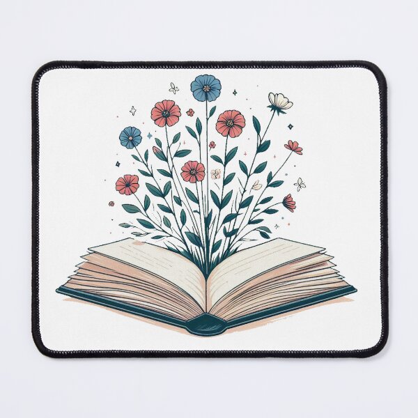Item preview, Book of flowers, flowers growing from book designed and sold by Vetagio.