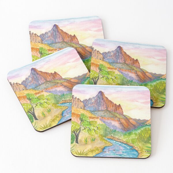 Item preview, Zion NP Golden Hush and Sunset Descent by the Creek designed and sold by artshop77.