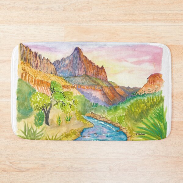 Item preview, Zion NP Golden Hush and Sunset Descent by the Creek designed and sold by artshop77.