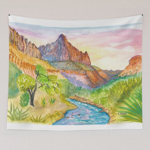 Item preview, Zion NP Golden Hush and Sunset Descent by the Creek designed and sold by artshop77.