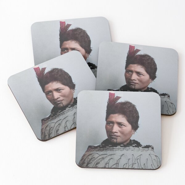 Item preview, Maori Woman with tā moko  designed and sold by 19th Century in Color.