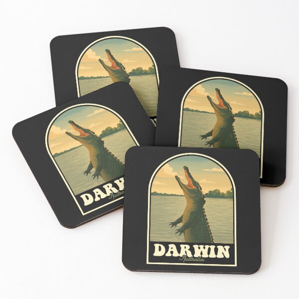 Item preview, Darwin Australia Vintage Travel Design with Sunset and Nature designed and sold by JackCurtis1991.