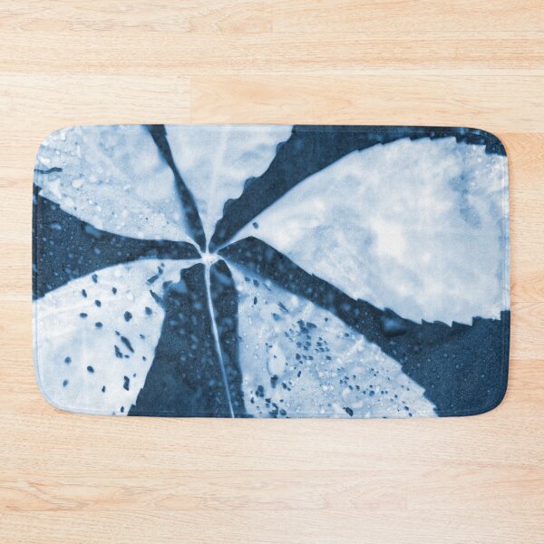 Item preview, Leaf Spray Blue and White Botanical Cyanotype designed and sold by Janine Aykens.