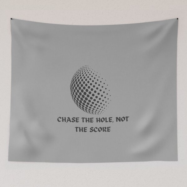 Item preview, Chase The Hole, Not The Score — Golf Mindset Motivational Quote Design designed and sold by AIKNOCKTECK.