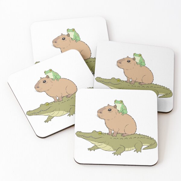 Item preview, Capybara Stack – The Chillest Totem of the Wild designed and sold by imaginariun.